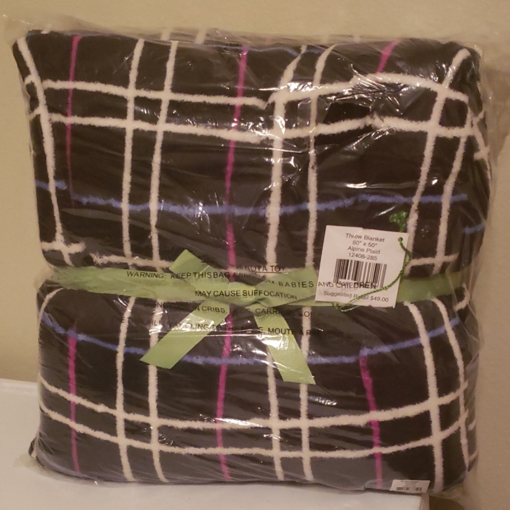 Vera Bradley Throw Blanket Alpine Plaid